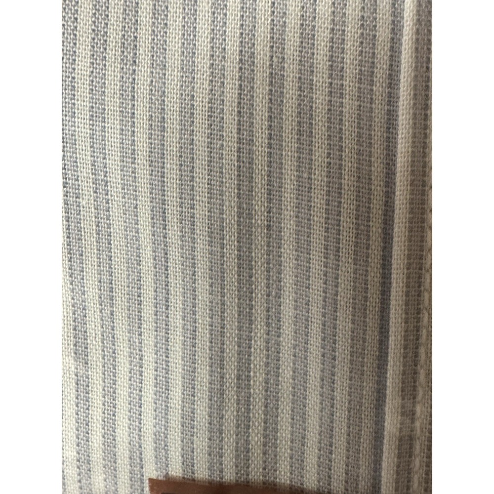 Vintage Ketch Mens Long Sleeve Dress Shirt Blue Grey Stripe Size 15 1/2 32-33 N - Picture 14 of 16